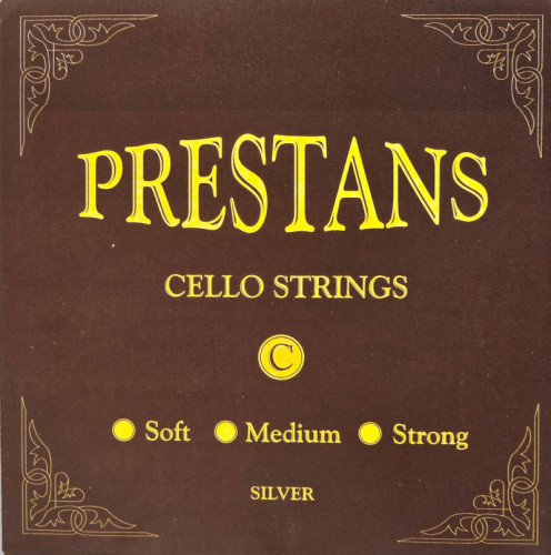 Cello 4/4 Prestans C srebrne medium