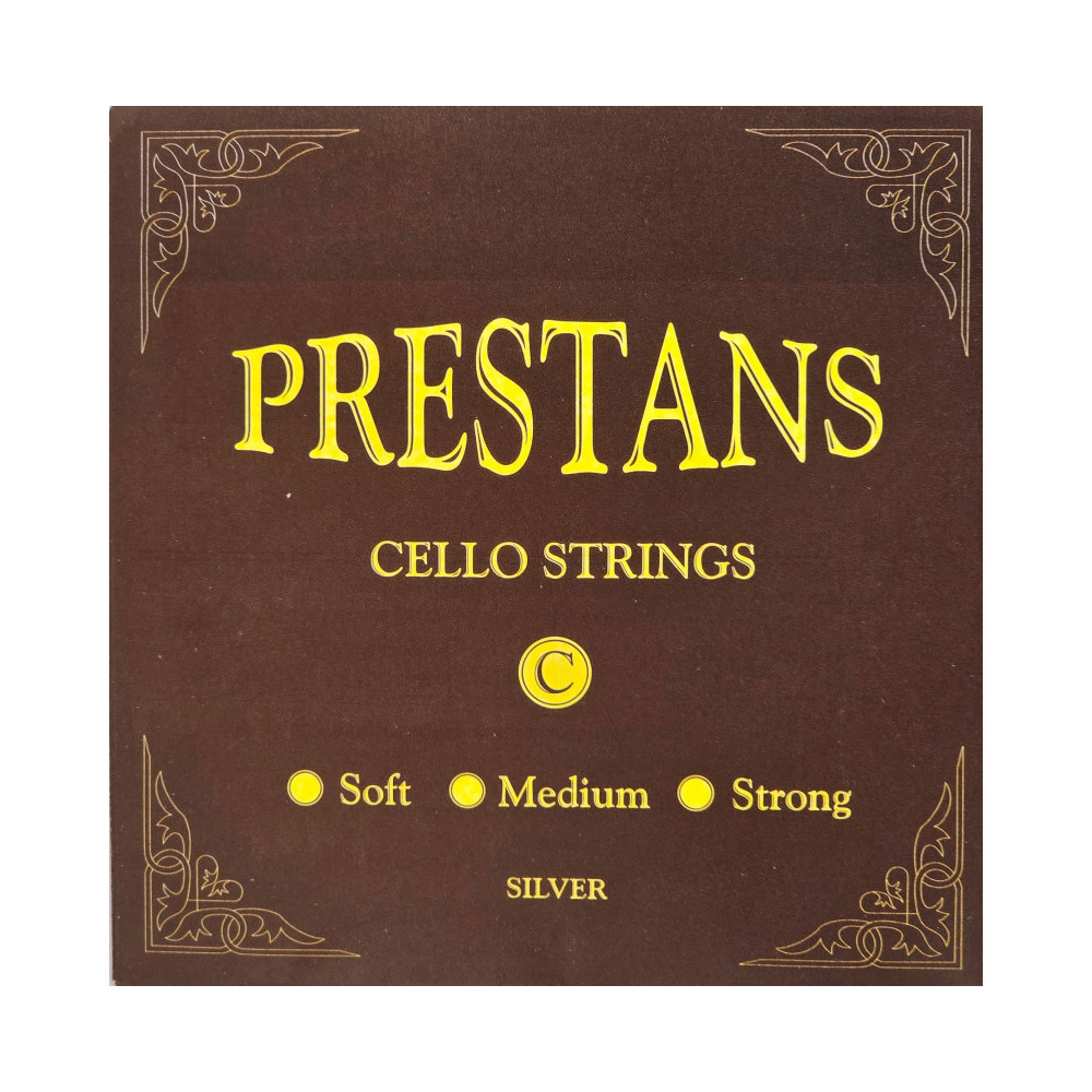 Cello 4/4 Prestans C srebrne medium